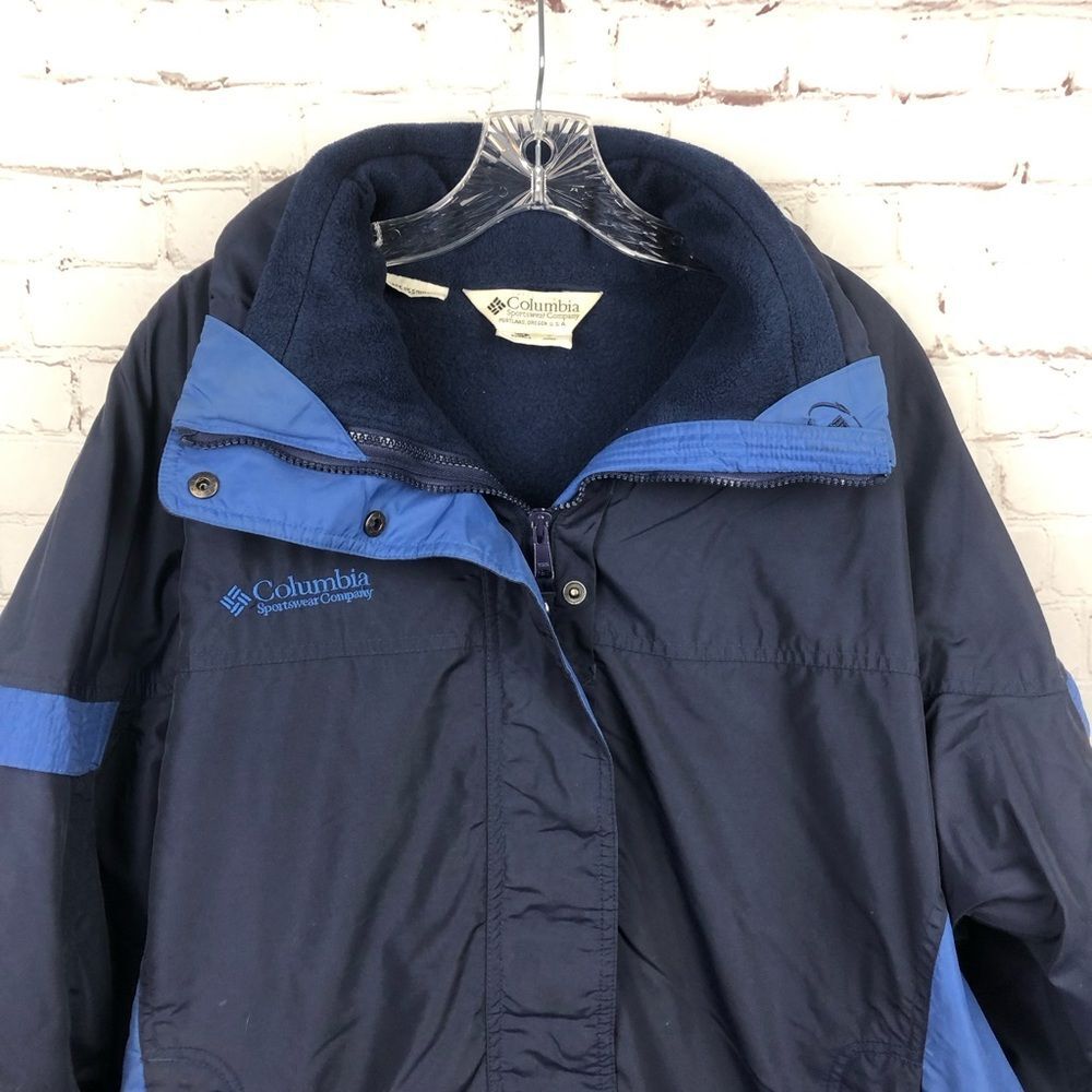 Columbia Blue Interchange Winter Jacket Bundle Women's Sz Medium